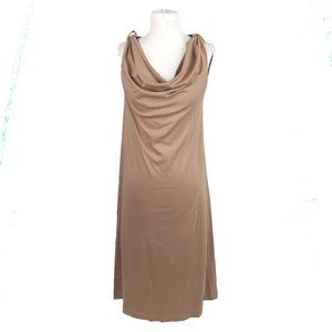 Qurate S Small Cowl Neck Dress Sleeveless Stretch